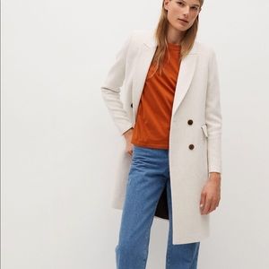 Mango Double Breasted Wool Coat